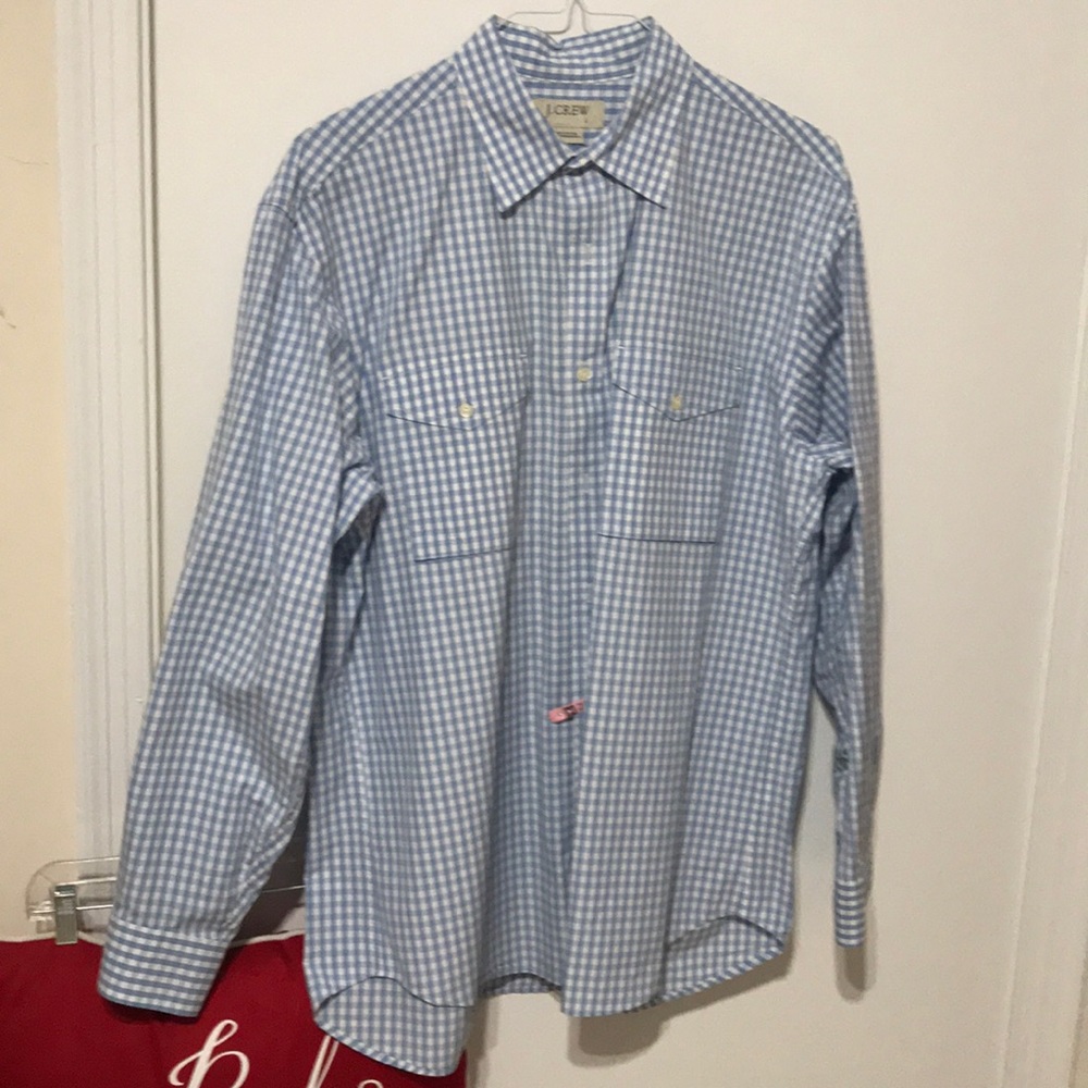 J Crew gingham shirt 👔